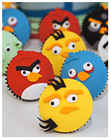 Angry Birds cupcakes in Sydney